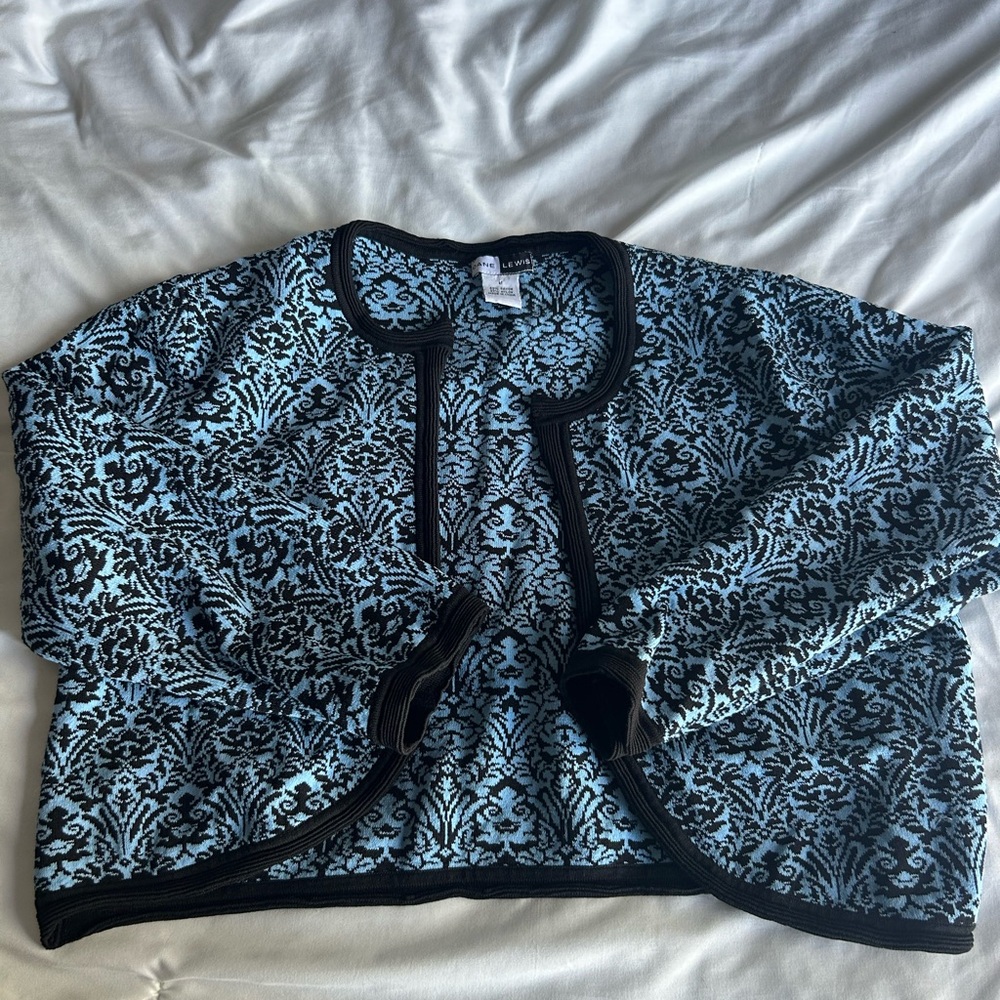 Black and Blue Patterned Jacket
